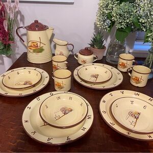 Monterrey Western Ware Vintage Enamelware Set